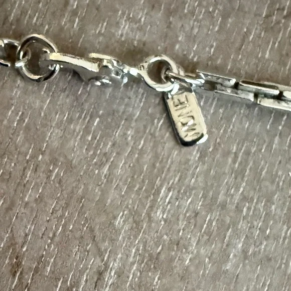 Monet Silver Scales of Justice Necklace - Picture 8 of 8